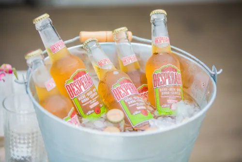 Koude drankjes op ijs