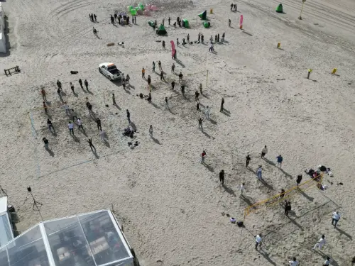 Bedrijfsuitje op het strand bij Beachclub Breez